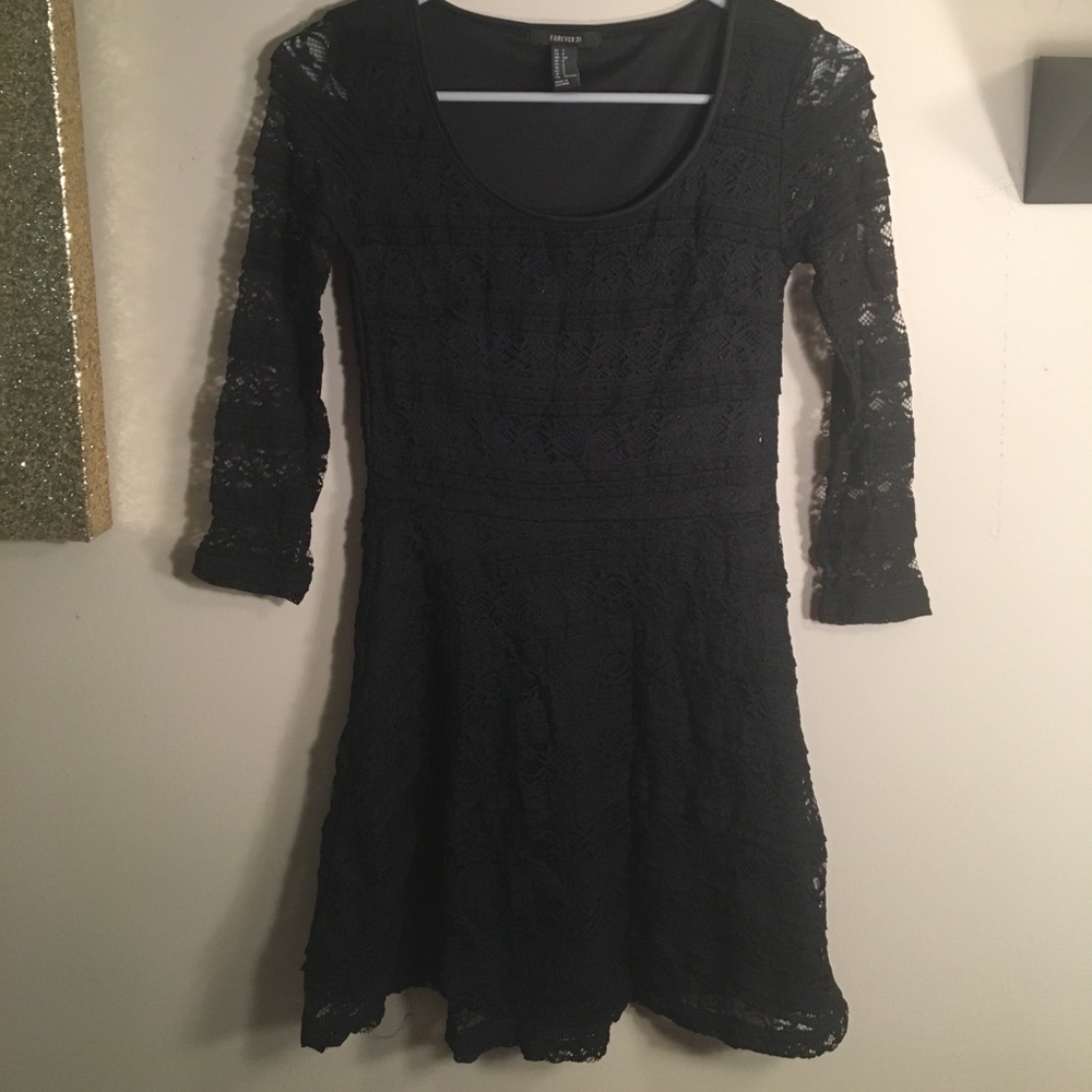 Black Laced Forever 21 Dress